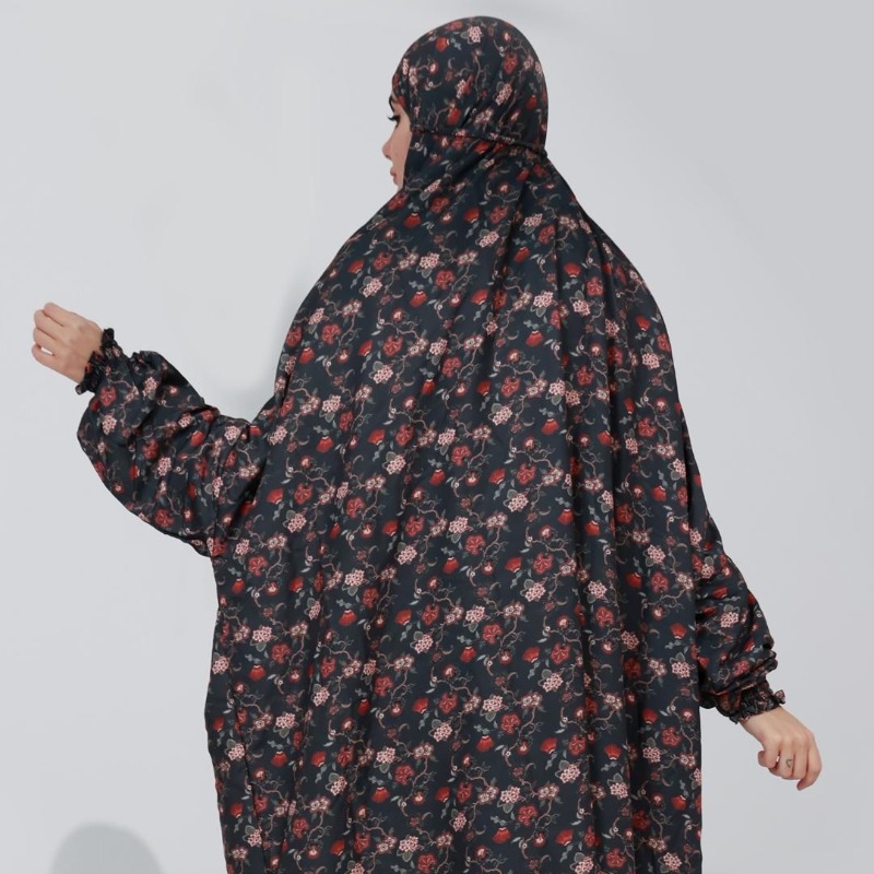 Classic Floral Print Prayer Dress